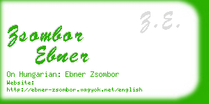 zsombor ebner business card